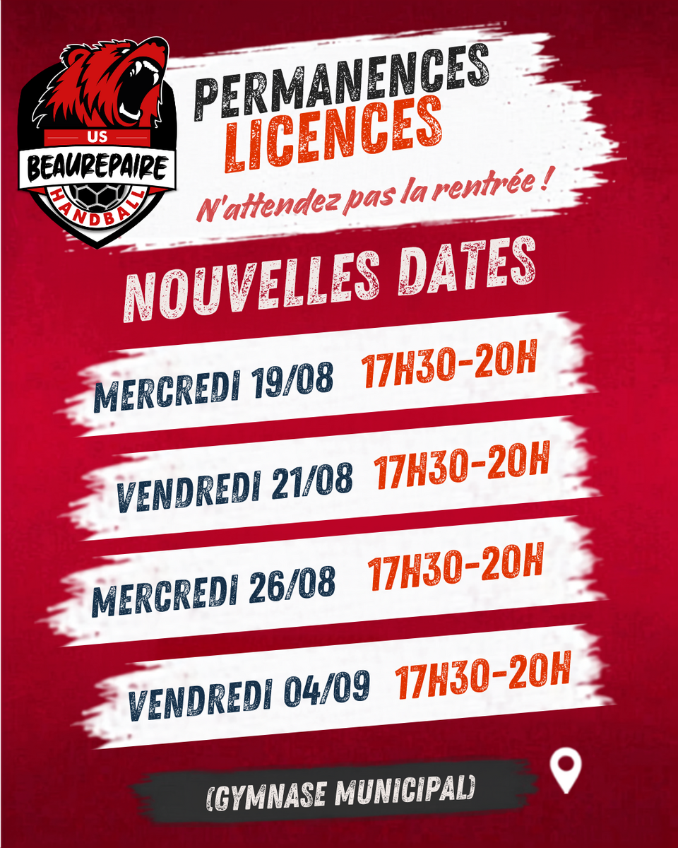 Inscriptions: nouveaux rendez-vous