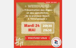 Webinaire “Présentation des règles du Beach&quot;