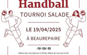 TOURNOI SALADE M11 à M15